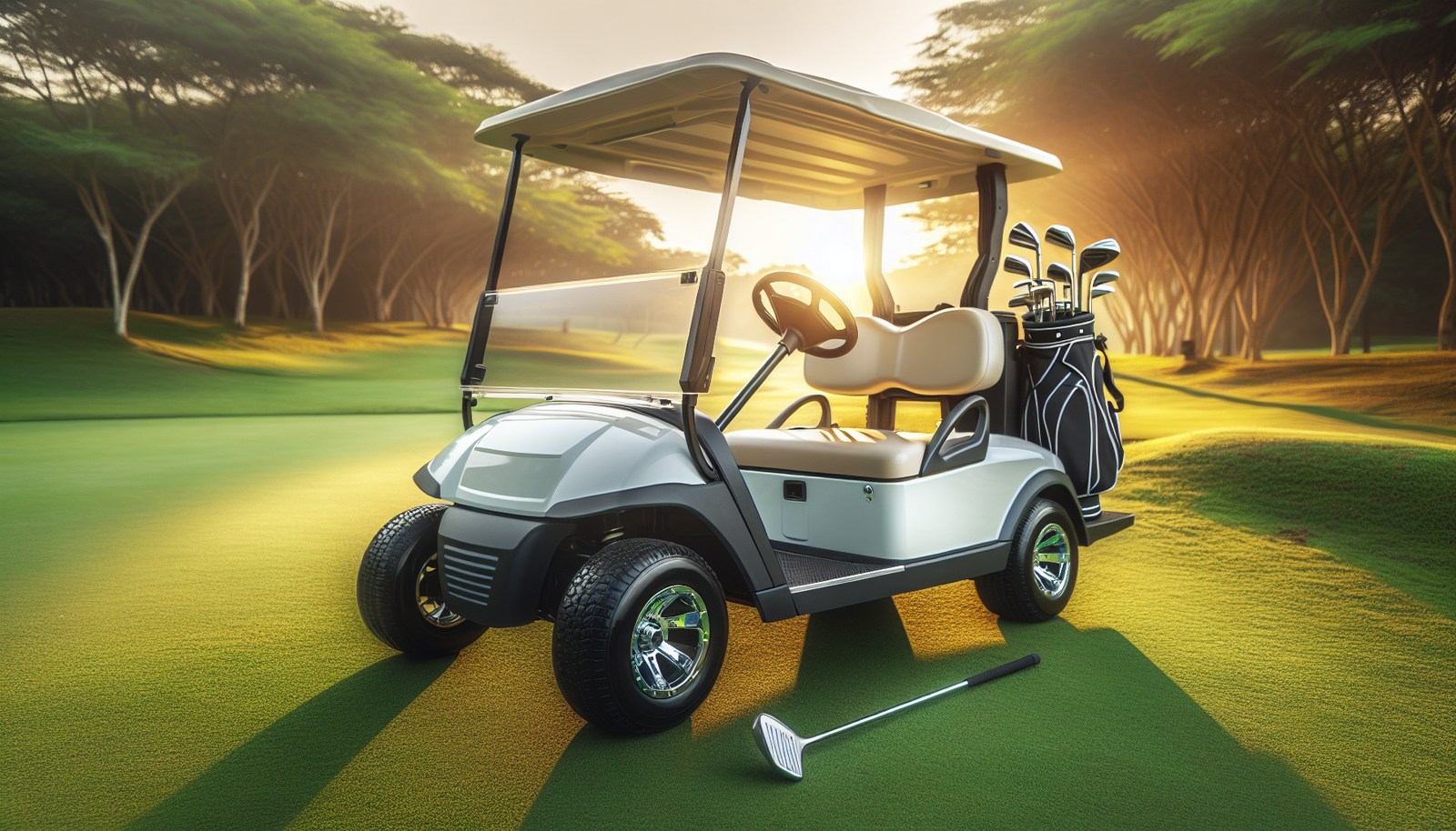 Comparison chart showing gas versus electric golf cart costs, range, and maintenance differences