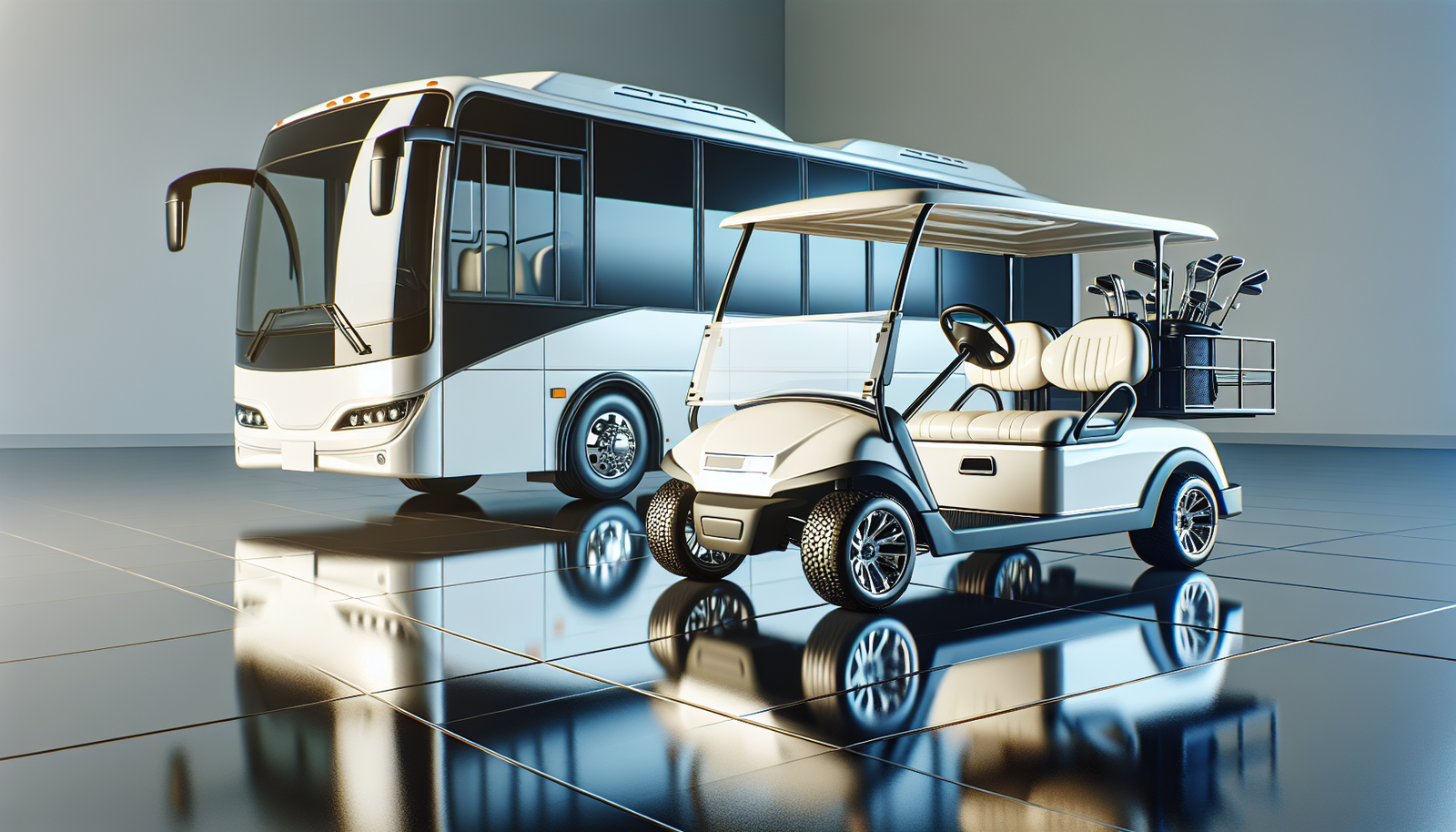 Golf cart shuttle bus passenger capacities
