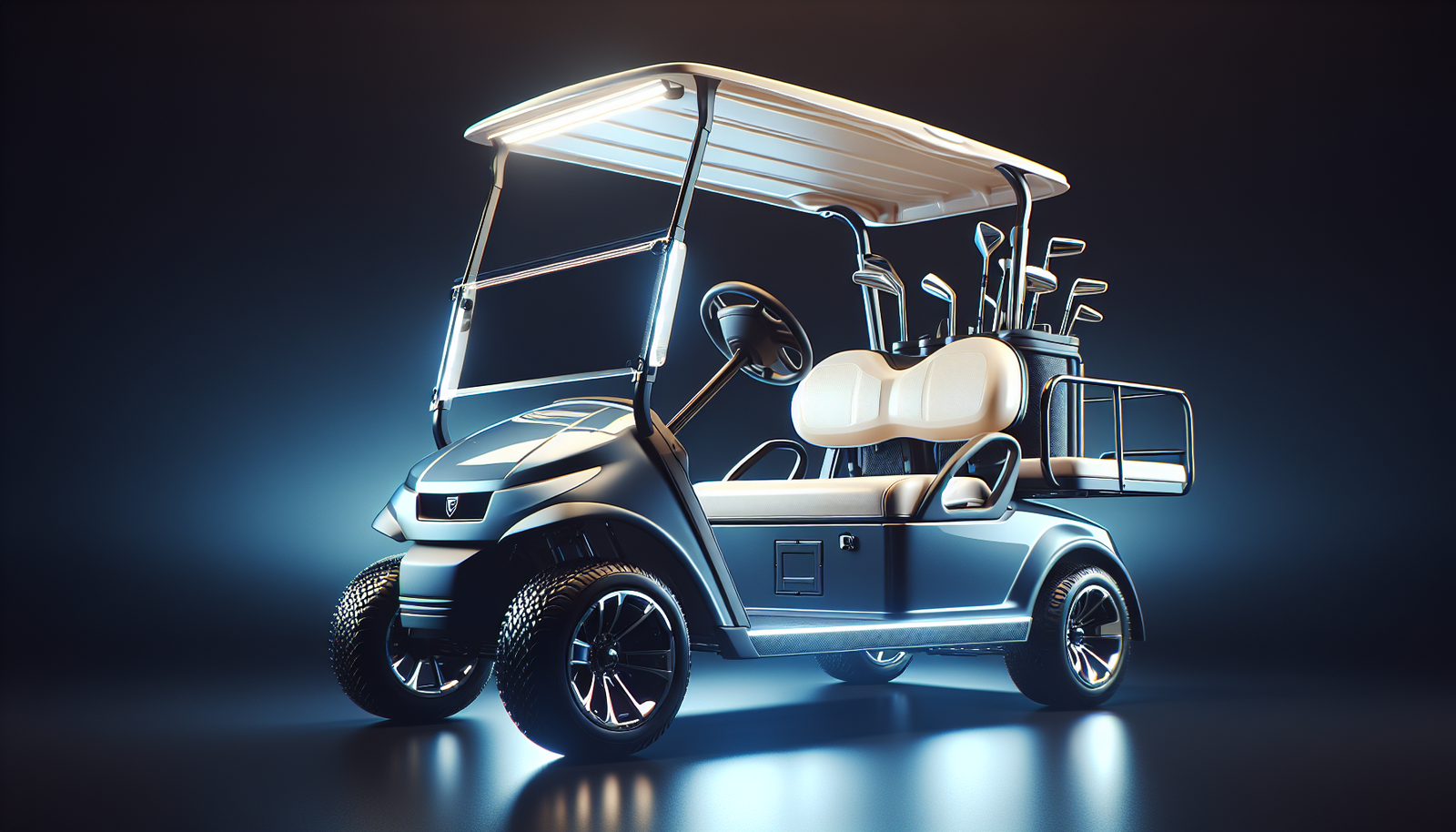 Golf cart washing steps from rinse to detail