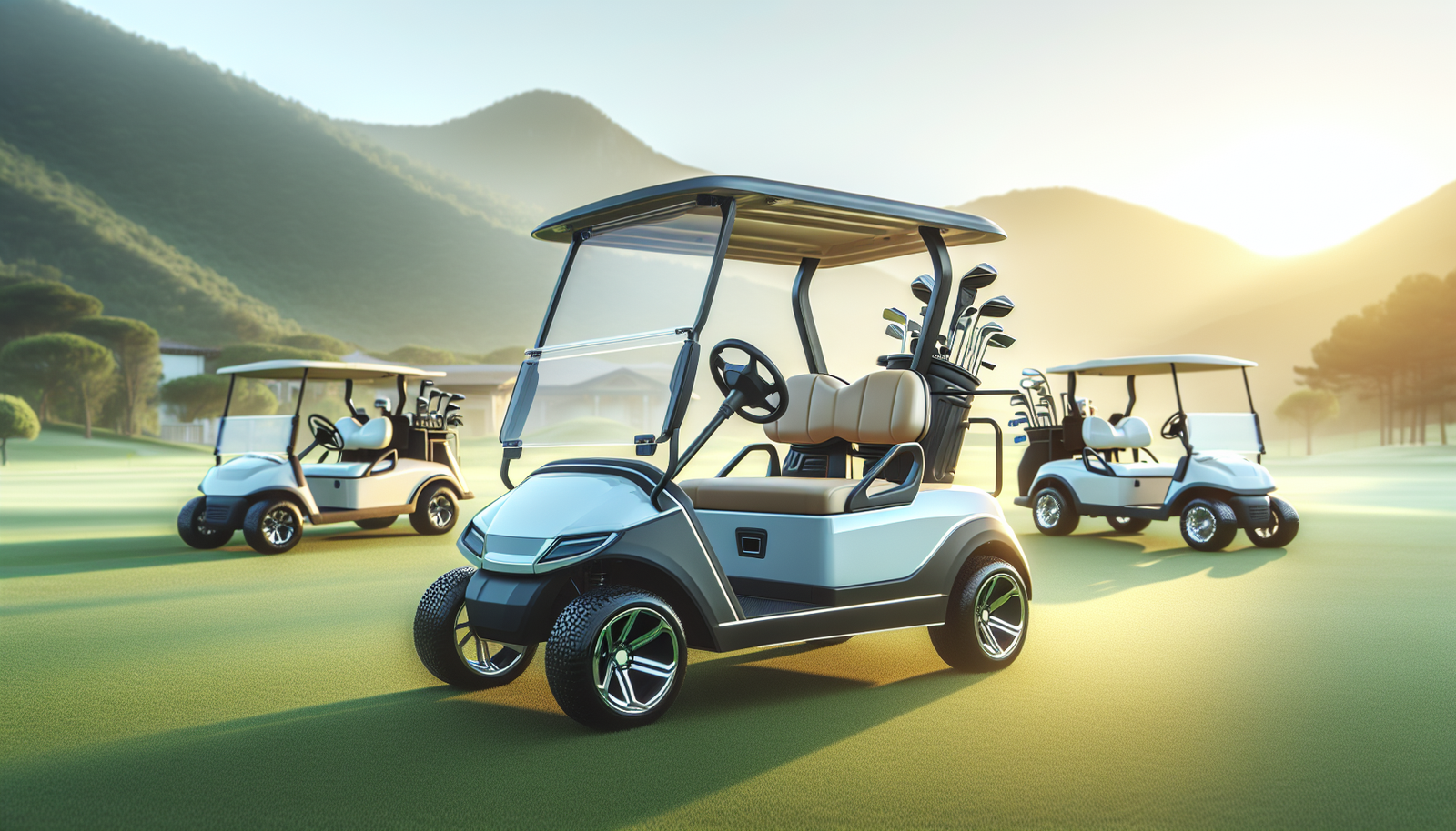 All types of golf carts by power source and purpose